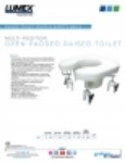 Product Sheet - Multi-position Open Padded Raised Toilet